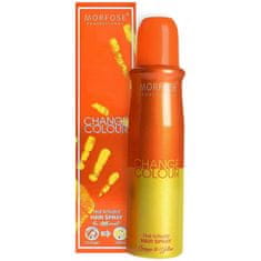 Morfose Colour Spray Orange to Yellow - barvicí sprej na vlasy, 150ml, umožňuje rychlou změnu barvy vlasů