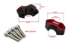 SEFIS CNC objímka na představce 22mm - Barva víčka představců : Červená
