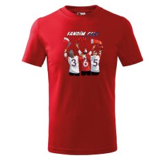 IMPAR SUBLIMACE Tričko Fandím celý rok– dětské - Velikost - 122;Barva trička - Červená