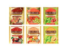 Basilur BASILUR Směs černých a zelených ovocných čajů a bezkofeinových nálevů - 30 sáčků 