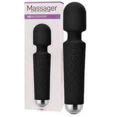 XSARA Voděodolný erotický masážní vibrátor wand 140 možností mazlení - 72509566