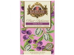 Basilur BASILUR Fruit Infusions - Ovocný čaj bez kofeinu s přírodním aroma noni, švestek a citrusů, v sáčcích 20 x 2 g x3