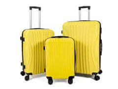 Mifex Cestovní kufry V83,skořepinové,3 kusy, žlutý,TSA