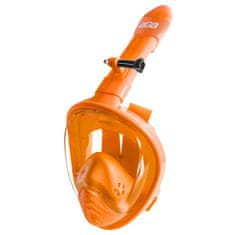 Aga Dětská celoobličejová šnorchlovací maska XS Oranžová