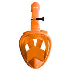 Aga Dětská celoobličejová šnorchlovací maska XS Oranžová