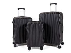 Mifex  Cestovní kufry V83,skořepinové,3 kusy, černý,TSA