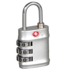 Rock Bezpečnostní TSA kódový zámek na zavazadla ROCK TA-0035 - šedá