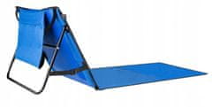 Trizand 23617 Nastavitelná plážová podložka s opěrkou 150 x 50 cm modrá