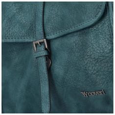 Coveri WORLD Trendová dámský koženkový batůžek Rukos, modrá