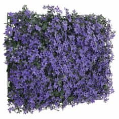 Vidaxl Umělý listnatý plot 24 ks fialový 40 x 60 cm