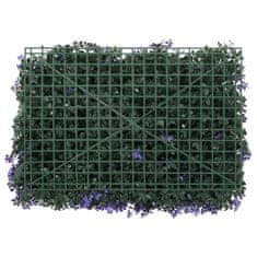 shumee Umělý listnatý plot 6 ks fialový 40 x 60 cm