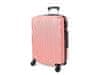 Cestovní kufr V83 růžovozlatý,58L,střední,TSA