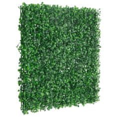 Greatstore Umělý plot z listnatého keře 24 ks zelený 50 x 50 cm