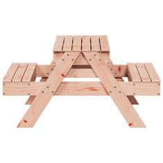 Petromila Dětský piknikový stůl s pískovištěm masivní dřevo douglasky