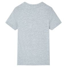 Greatstore Dětské tričko s krátkým rukávem šedé 104
