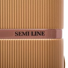 SEMI LINE Příruční kufr 55cm T5667 Gold