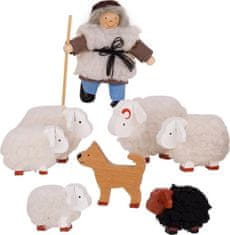 Goki Pastýř s ovečkami 8ks