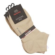 RS pánské jednobarevné letní kotníkové elastické ponožky 35200 3pack, 39-42