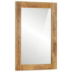 Petromila Koupelnové zrcadlo 50 x 70 x 2,5 cm masivní mangovník a sklo