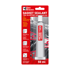 Den Braven Gasket sealant, 50 ml, tuba v blistru, cihlově červená