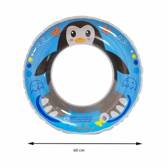 bHome Dětský nafukovací kruh Tučňák 60cm
