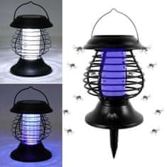 Solární LED lampa s UV odpuzovačem hmyzu