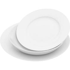 HIT Jídelní sada talířů 18 ks bílá
