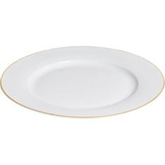 HIT Jídelní sada talířů 18 ks bílá/zlatá