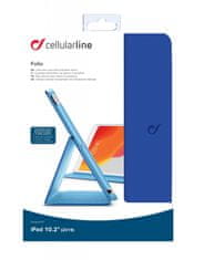 CellularLine Pouzdro se stojánkem Folio pro Apple iPad 10,2&quot; (2019/2020/2021), modré