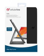 CellularLine Pouzdro se stojánkem Folio pro Apple iPad 10,2&quot; (2019/2020/2021), černé