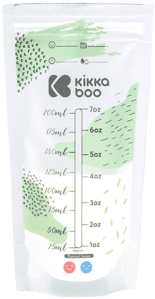 KikkaBoo Sáčky na mateřské mléko s tepelným senzorem 25 ks Lactty