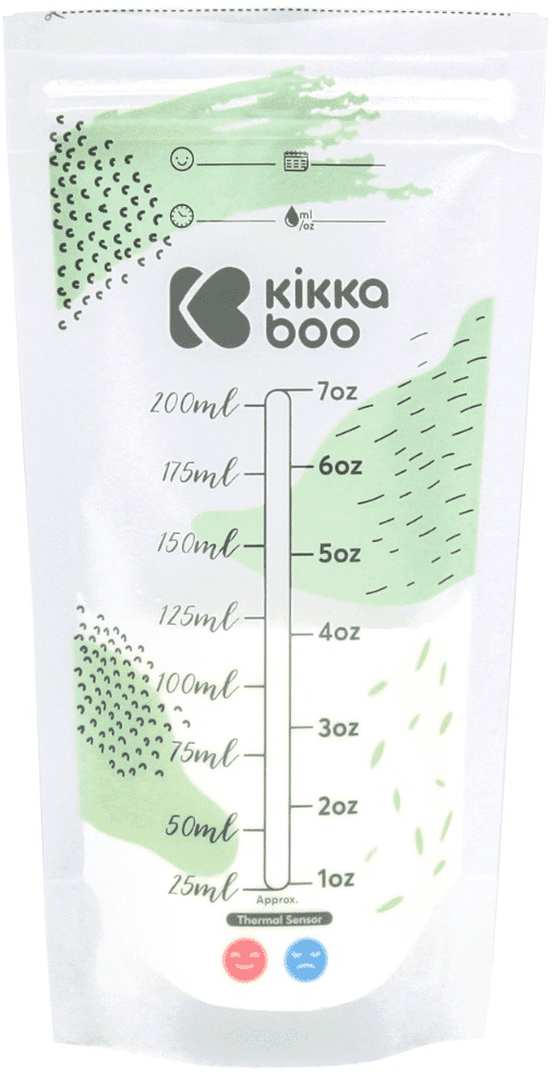 Levně KikkaBoo Sáčky na mateřské mléko s tepelným senzorem 50 ks Lactty