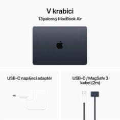 Apple MacBook Air 13, M3 8-core/8GB/512GB SSD/10-core GPU, temně inkoustová (M3, 2024) (MRXW3SL/A)