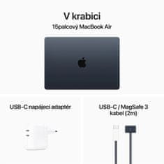 Apple MacBook Air 15, M3 8-core/8GB/512GB SSD/10-core GPU, temně inkoustová (MRYV3CZ/A)