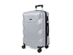 Mifex Cestovní kufr V265 stříbrný,58L,střední,TSA