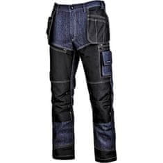 LAHTI PRO Kalhoty montérkové, S 158-164 cm, modré, LAHTI PRO