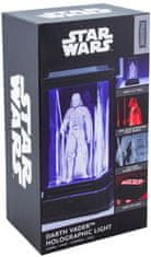 CurePink Stolní dekorativní holografická lampa Star Wars|Hvězdné války: Darth Vader (výška 12 cm)