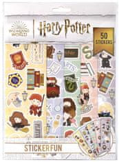 CurePink Set 50 samolepek: Harry Potter (8 x 26 cm)