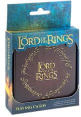 CurePink Hrací karty v plechové krabičce Lord Of The Rings|Pán Prstenů: One Ring