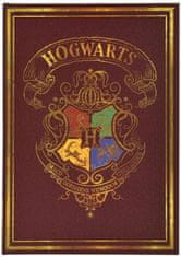 CurePink Poznámkový A5 blok Harry Potter: Bradavické koleje (14,8 x 21 cm)