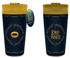 CurePink Nerezový cestovní hrnek Lord of the Rings|Pán prstenů: Prsten (objem 450 ml)