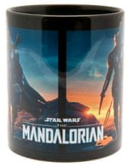 CurePink Keramický hrnek Star Wars|Hvězdné války TV seriál The Mandalorian: Nightfall (objem 315 ml)