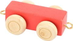 Small foot Dřevěný vagónek TRAIN červený