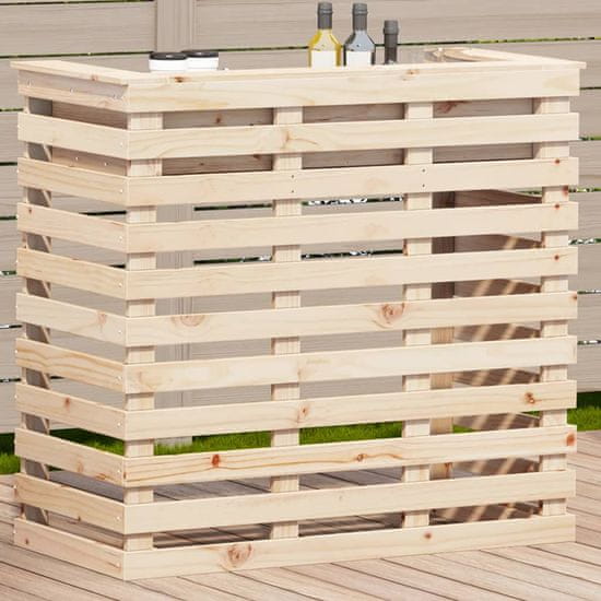 Petromila Venkovní barový stůl 113,5 x 50 x 103 cm masivní borové dřevo