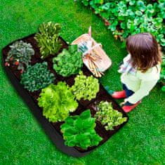 Netscroll Přenosný zahradní záhon s 8 přihrádkami pro bujný a rychlý růst všech rostlin, záhon z odolného vzdušného plátna, ideální pro brambory, květiny a všechny druhy zeleniny, RaisedGarden