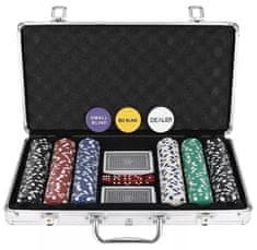 Malatec 23528 Poker sada 300 žetonů v kufru HQ