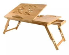 Ruhhy 23452 Bambusový stolek pod notebook