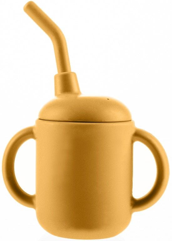 Levně ZOPA Silikonový hrníček 2v1 Mustard Yellow