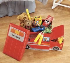 Kruzzel Box na hračky hasičské auto 53 x 26 x 31,5 cm. Kruzzel..