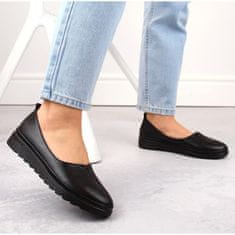 Filippo Dámské kožené nazouvací boty černé velikost 39